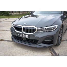 Накладка сплиттер на передний бампер на BMW 3 G20 / G21 M-Pack